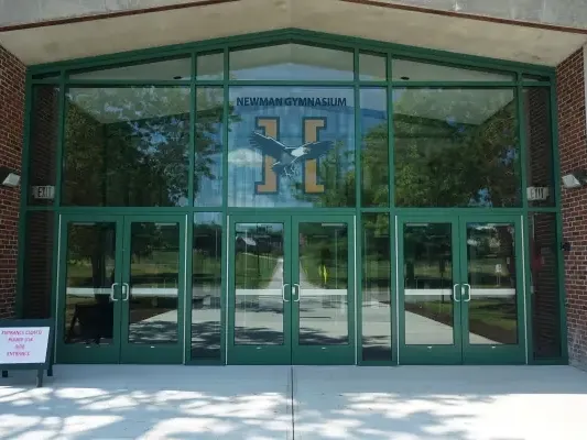 Exterior of Husson University building.