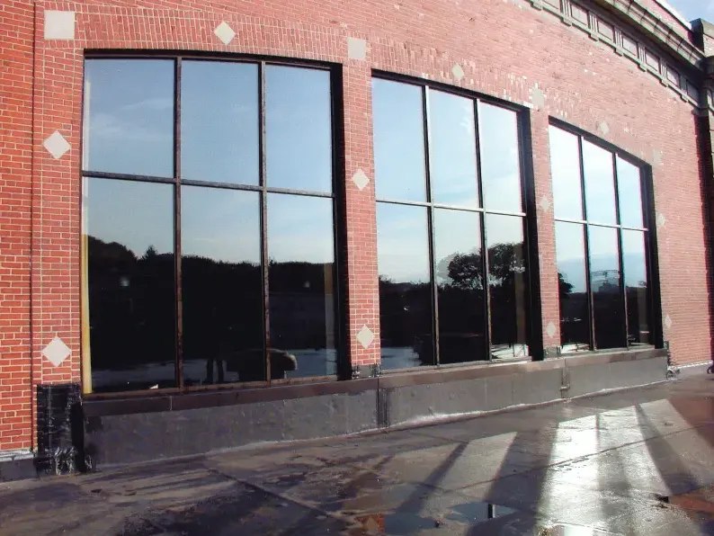 Exterior windows of Portland Expo.