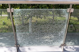 A picture of safety glass.