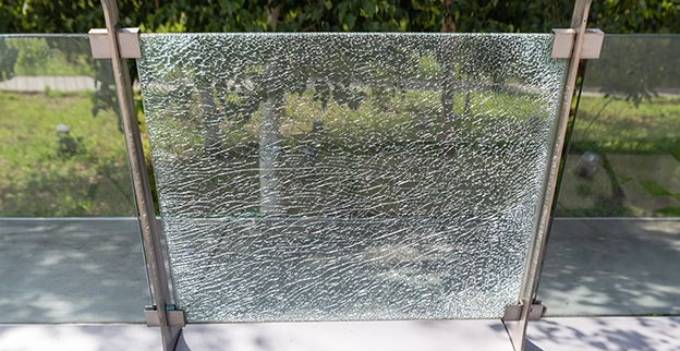 A picture of safety glass.