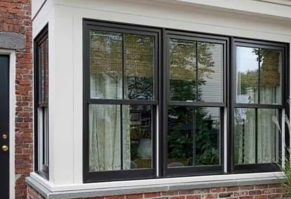 A picture of Harvey Majesty replacement wood windows.